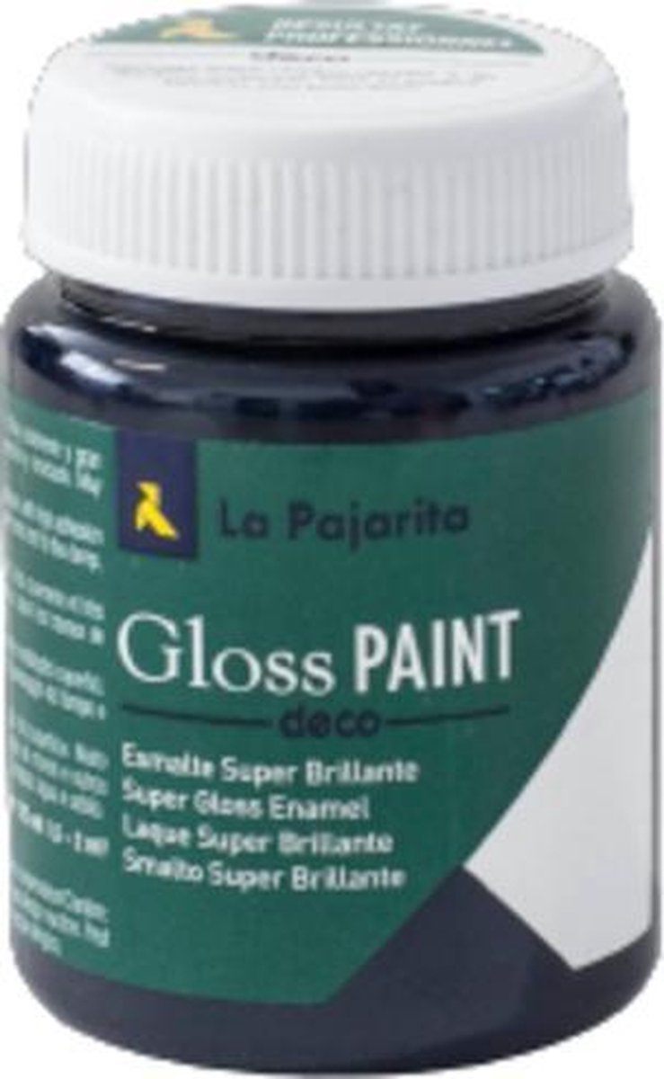 La Pajarita Glans Verf 75ml Blackjack Zwart