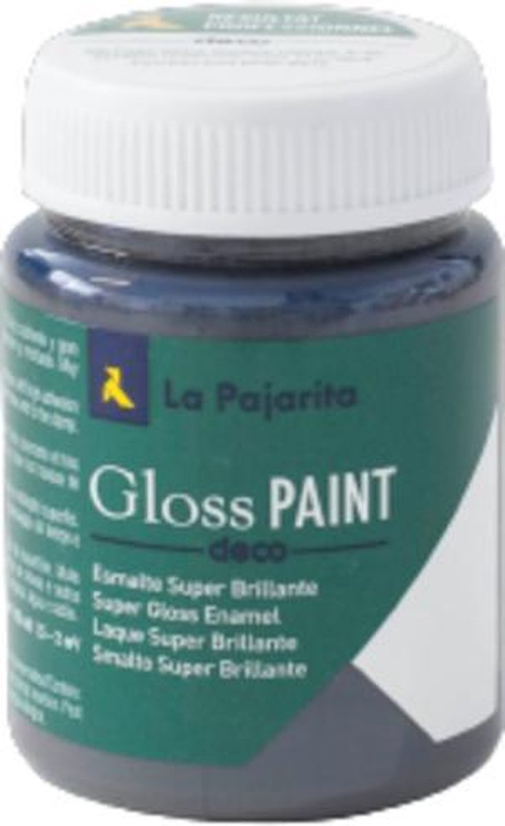 La Pajarita Glans Verf 75ml Donkergrijs