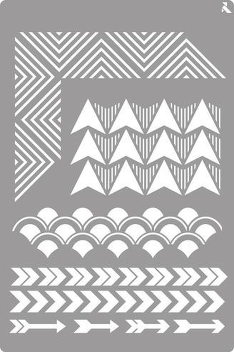   Stencil Geometrisch 20x30cm