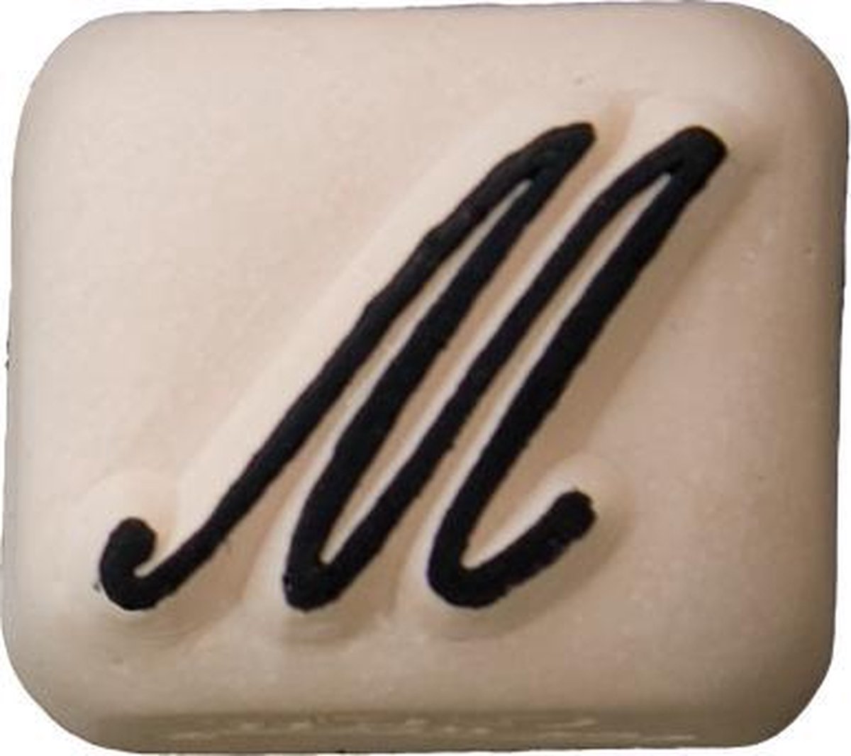 LaDot Tattoo Stempel Steen - S125M - Small - Letter M - Nep Tattoo - Black Tattoo - Kinderen en Volwassenen