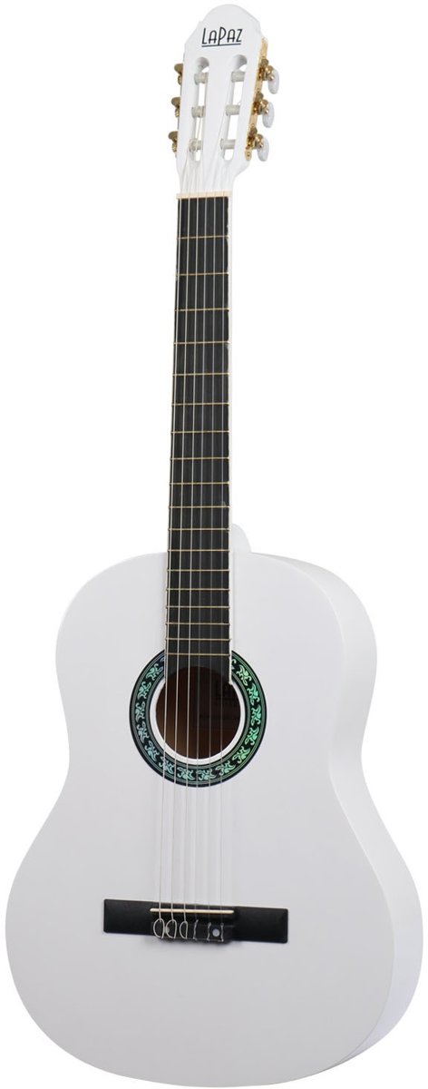 LaPaz 001 VW klassieke gitaar Vintage White