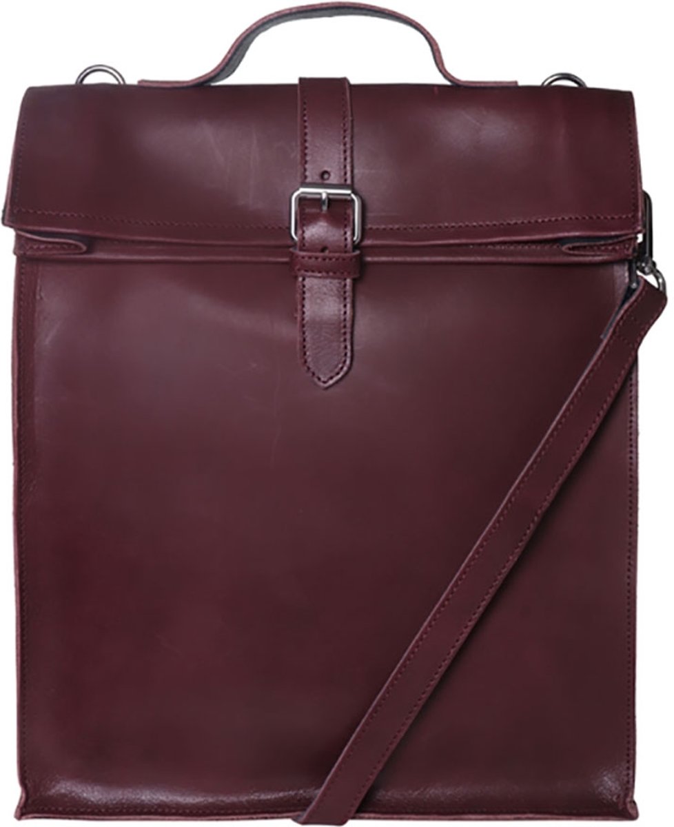 Laauw AMS The Nine Streets Laptop Bag Bordeaux