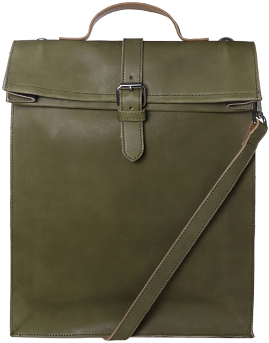 Laauw AMS The Nine Streets Laptop Bag Olive