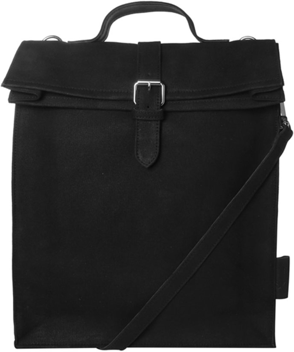 Laauw Dagrugzak Nine Streets Canvas Laptop Bag 15 Inch Zwart