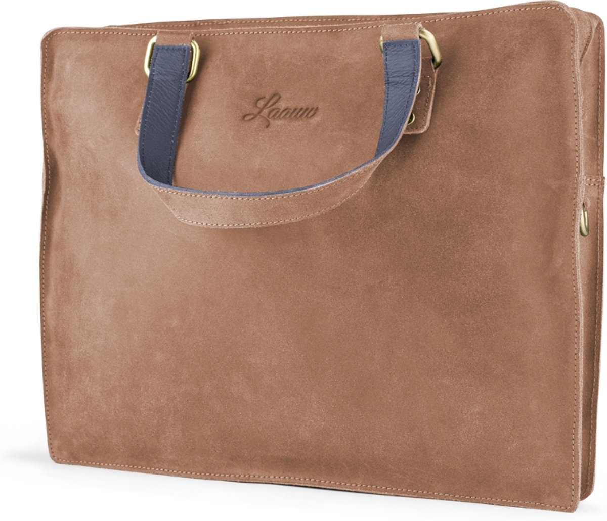 Laauw Sevilla Laptoptas 15 inch Cognac / Night Blue