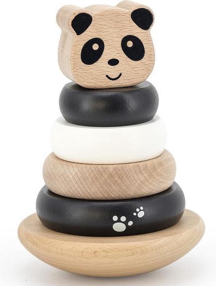 Label Label - Stacking Rings Balance - Panda Black & White