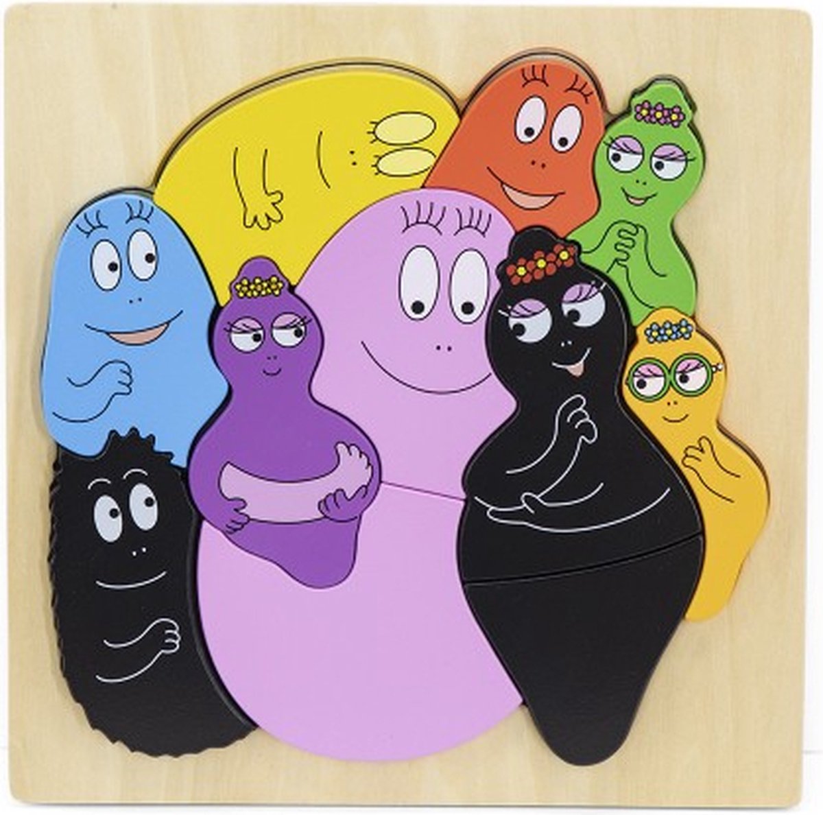 Label Label Barbapapa Houten Inlegpuzzel