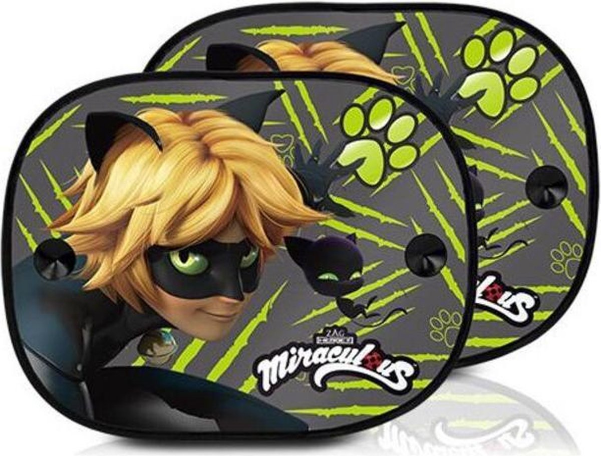 Gordijn voor auto Lady Bug Cat Noir (2 uds)