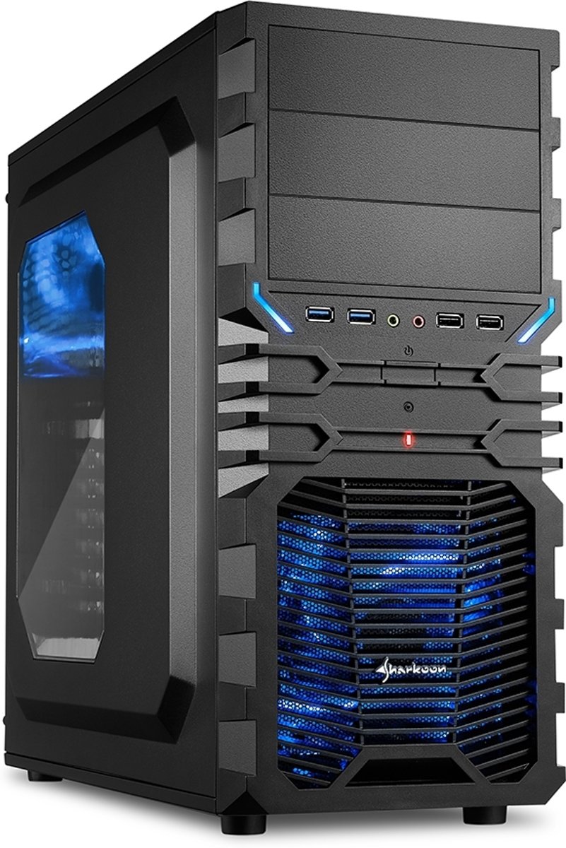 AMD Ryzen 3 2200G Budget Game Computer / Gaming PC - RX Vega 8 - 8GB 2666 RAM - 240GB SSD - BLAUW