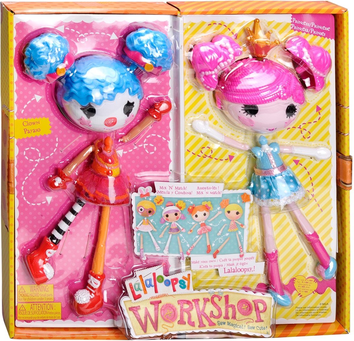 Lalaloopsy Workshop Dubbelset Princess&clown - Pop