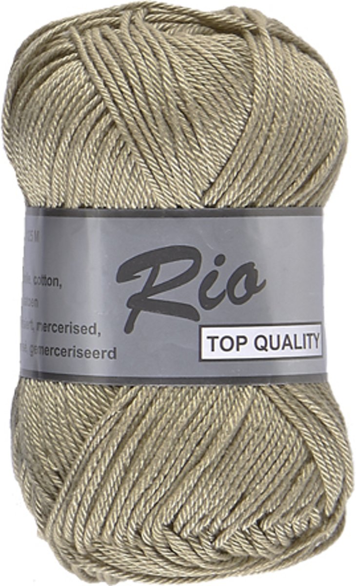 Lammy Yarns Rio katoen, licht beige bruin, 5 bollen