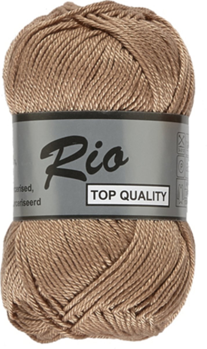 Lammy Yarns Rio katoen, licht bruin, 5 bollen