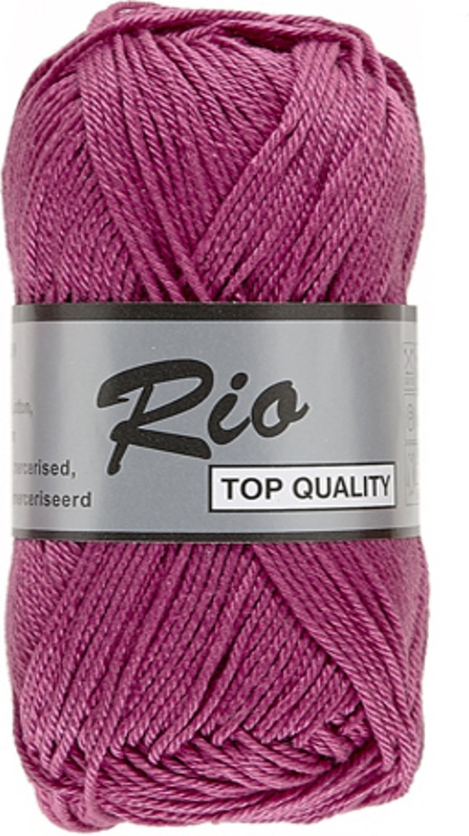 Lammy yarns Rio katoen garen - cyclaam roze