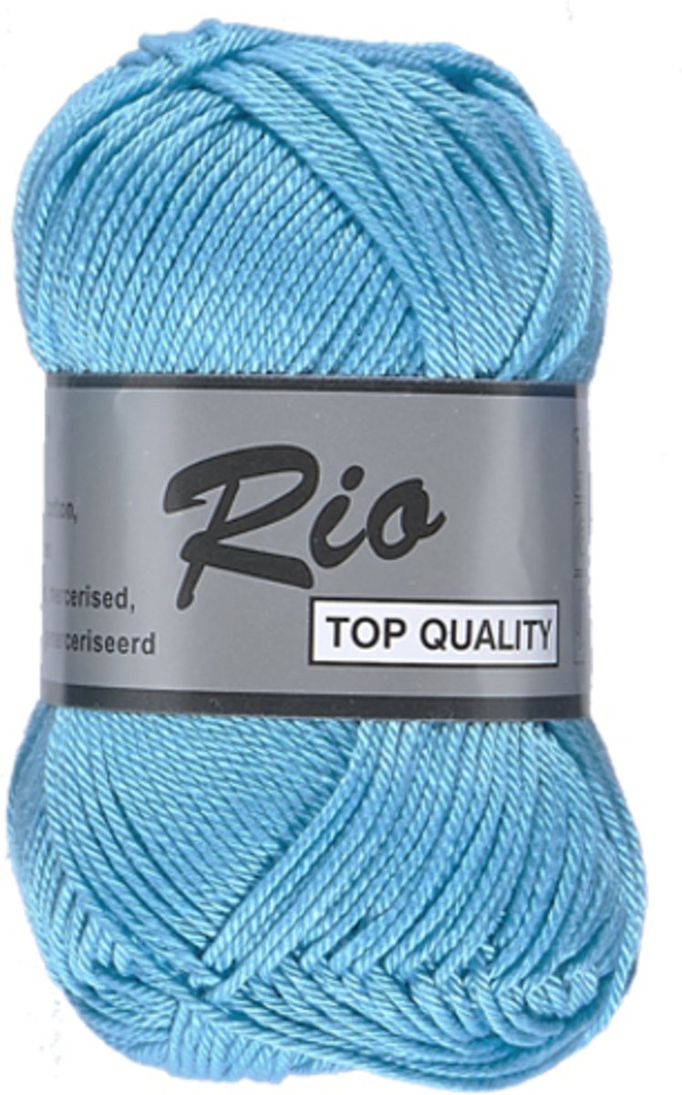 Lammy yarns Rio katoen garen - fris blauw