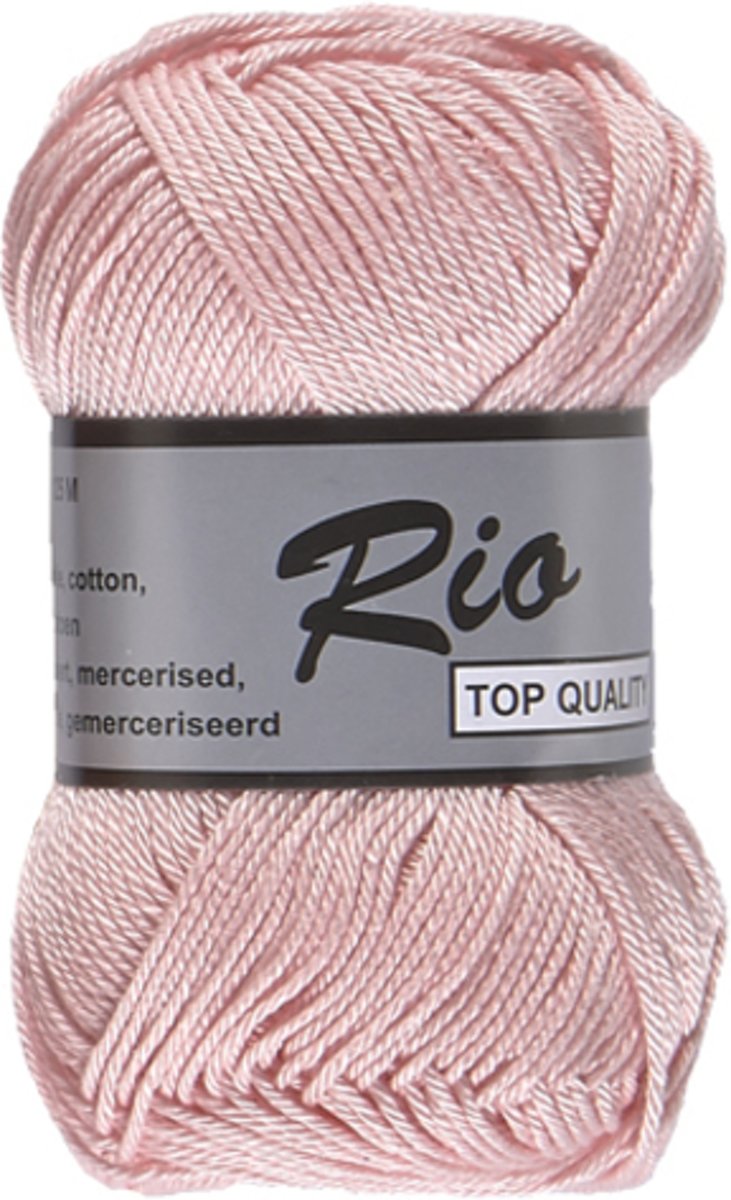 Lammy yarns Rio katoen garen - licht roze