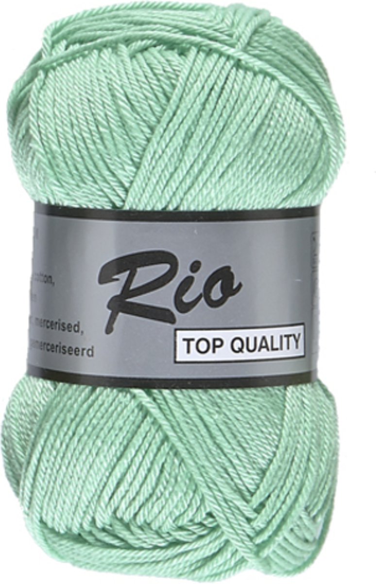 Lammy yarns Rio katoen garen - mint groen