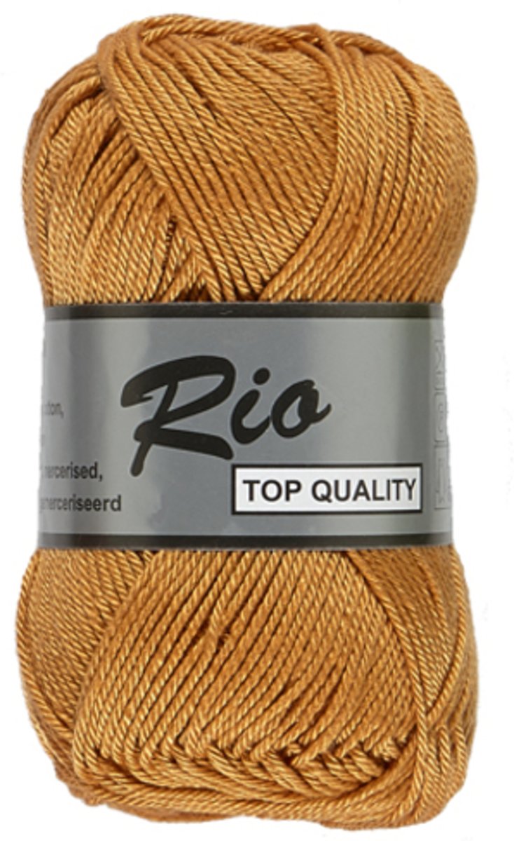 Lammy yarns Rio katoen garen - oranje bruin