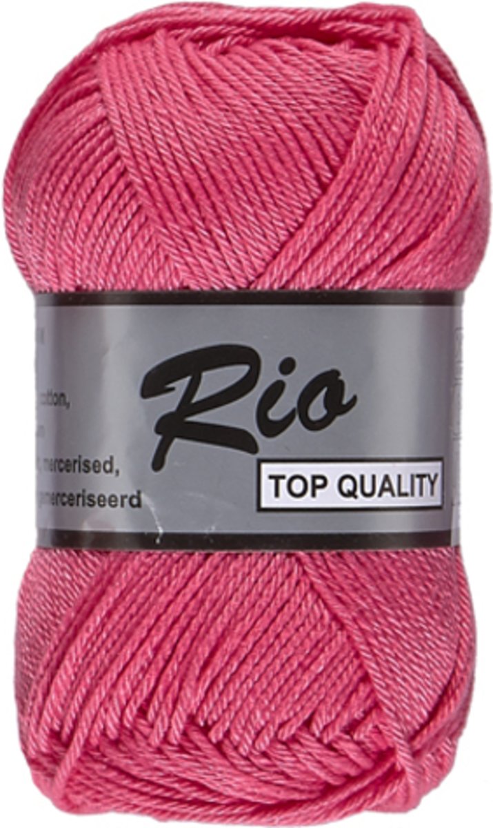 Lammy yarns Rio katoen garen - roze