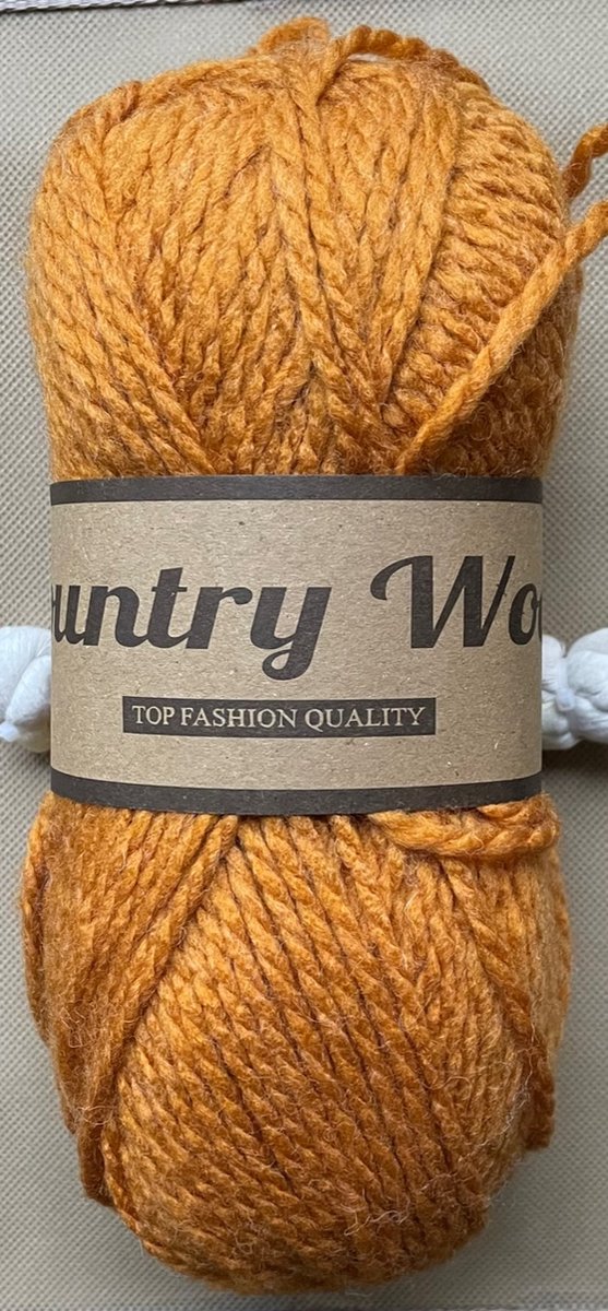 WOL-GAREN-LAMMY YARNS COUNTRY WOOL 520-BREIEN EN HAKEN-PER 5 STUKS.