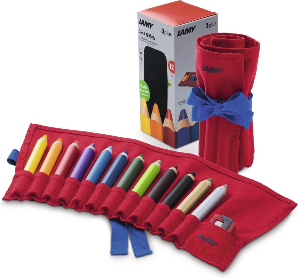 Potlood Lamy 3plus set a 12 op rol rood