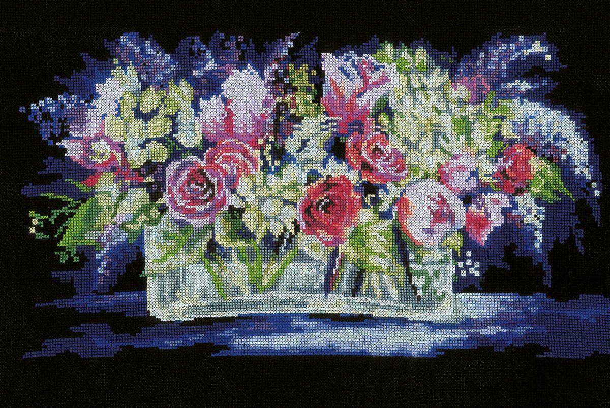 LanArte - Telpakket kit Roses and Lilacs - PN-0191848