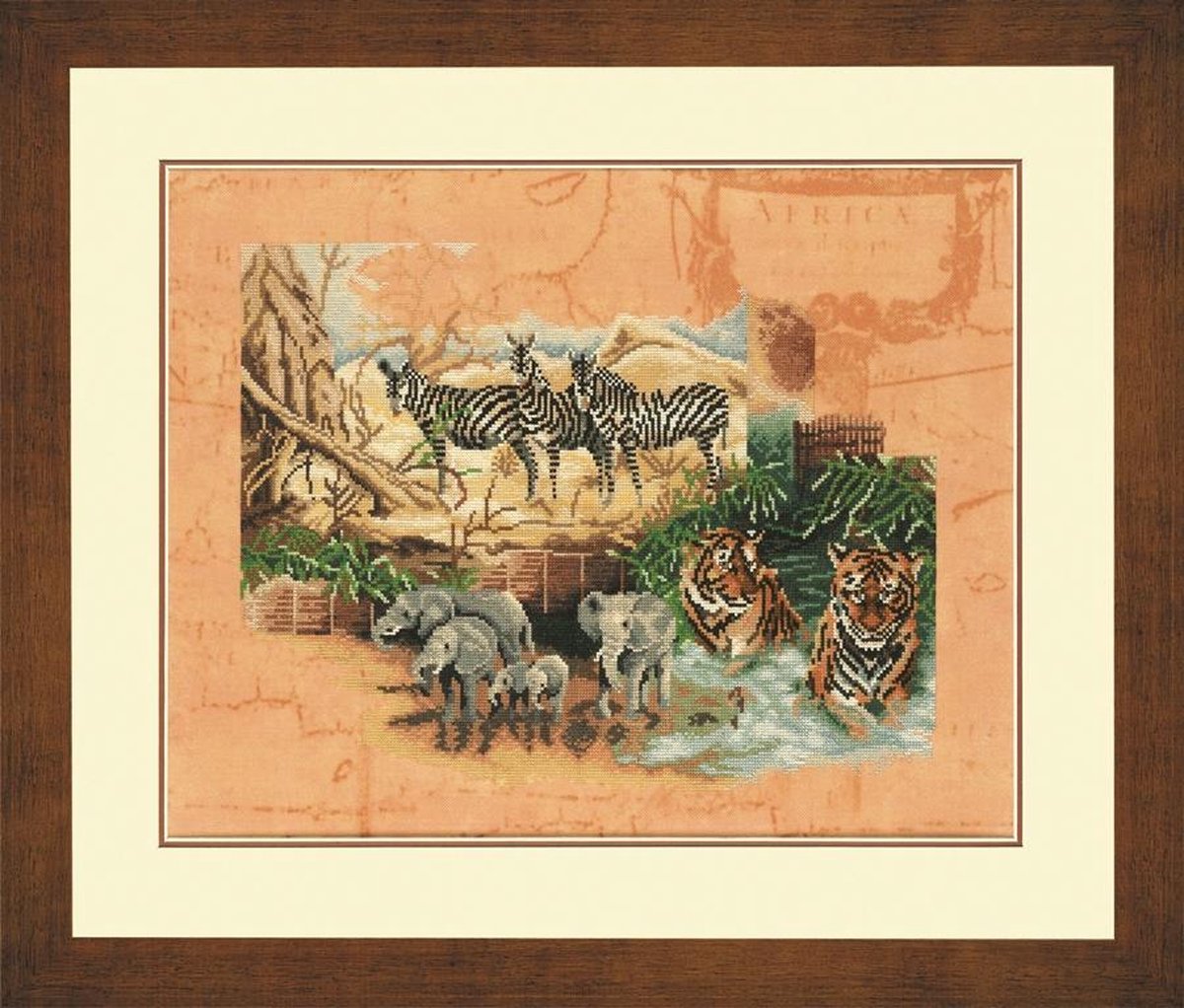 borduurpakket 34803 safari, wildlife in afrika (collectors item!)