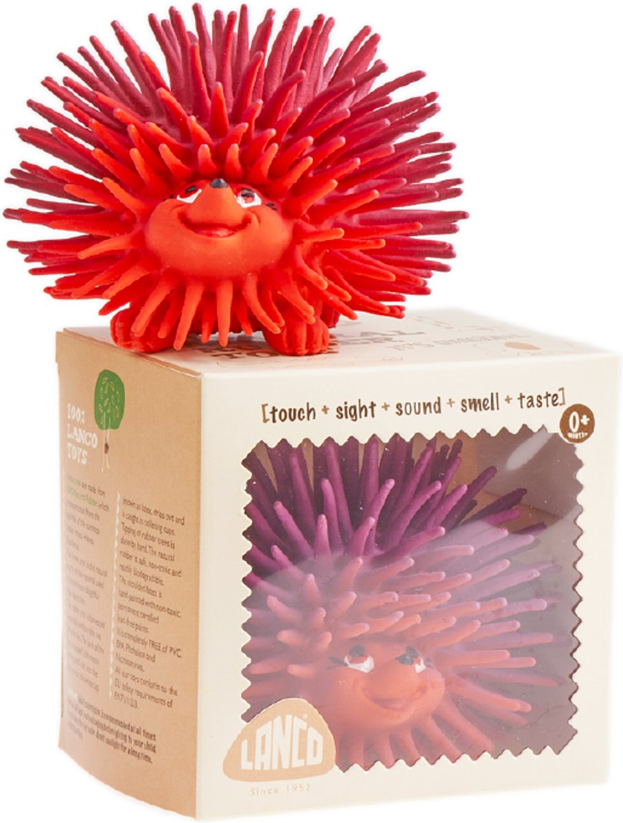 Lanco - Sensory Rubberen bijtspeeltje egel medium