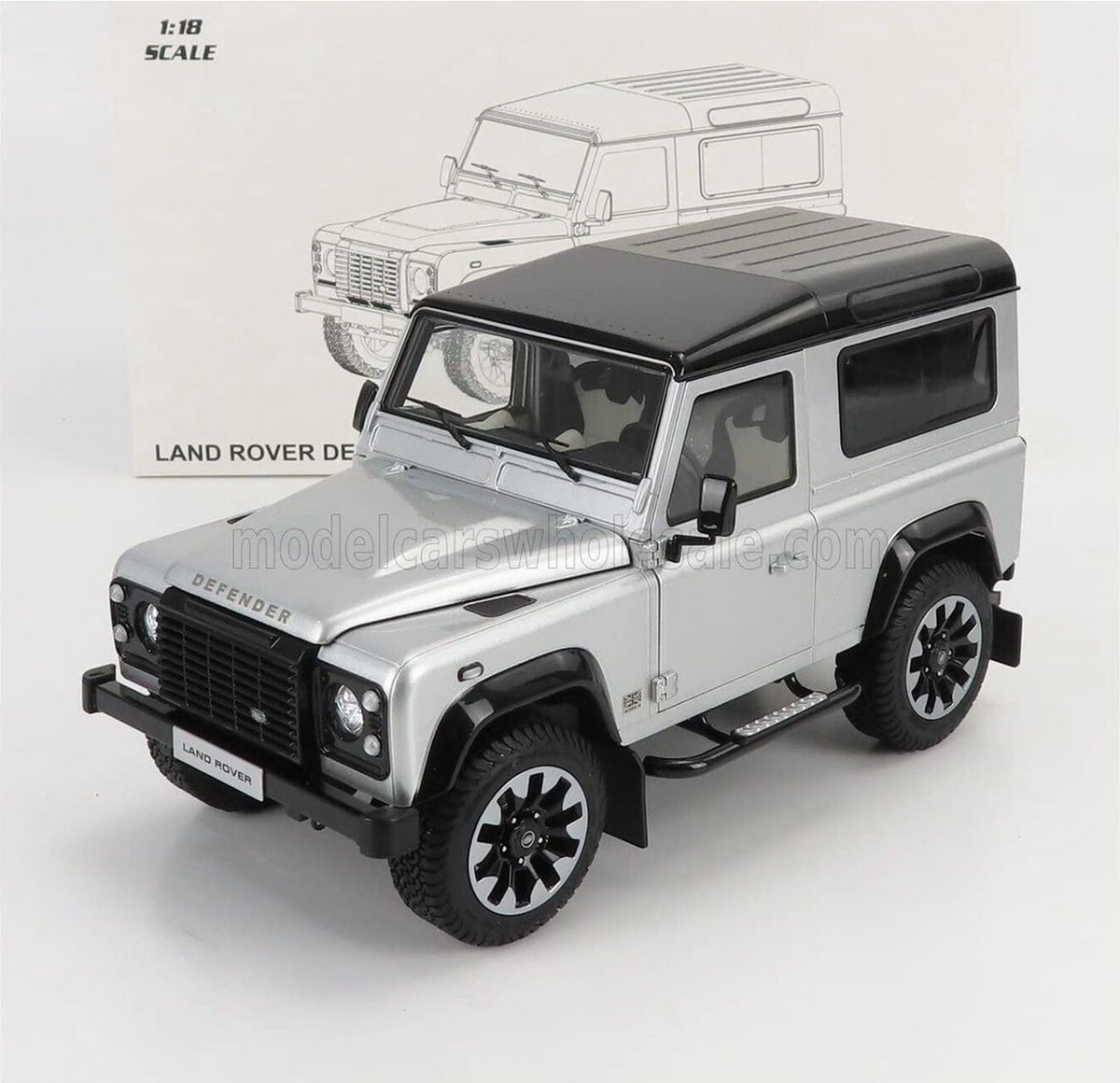 Land Rover Defender 90 Works V8 Silver 2018