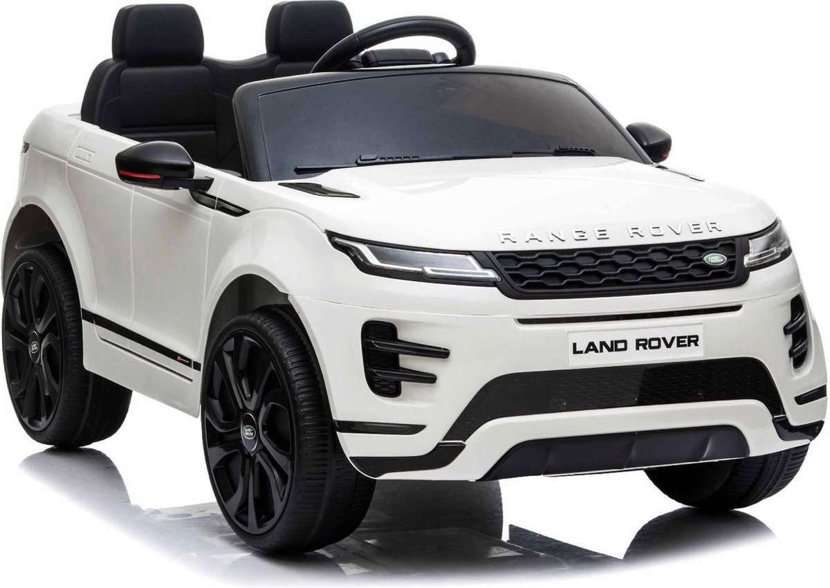 Range Rover Evoque Elektrische Kinderauto - 2 Persoons - Afstandsbediening - Sterke Accu - Wit