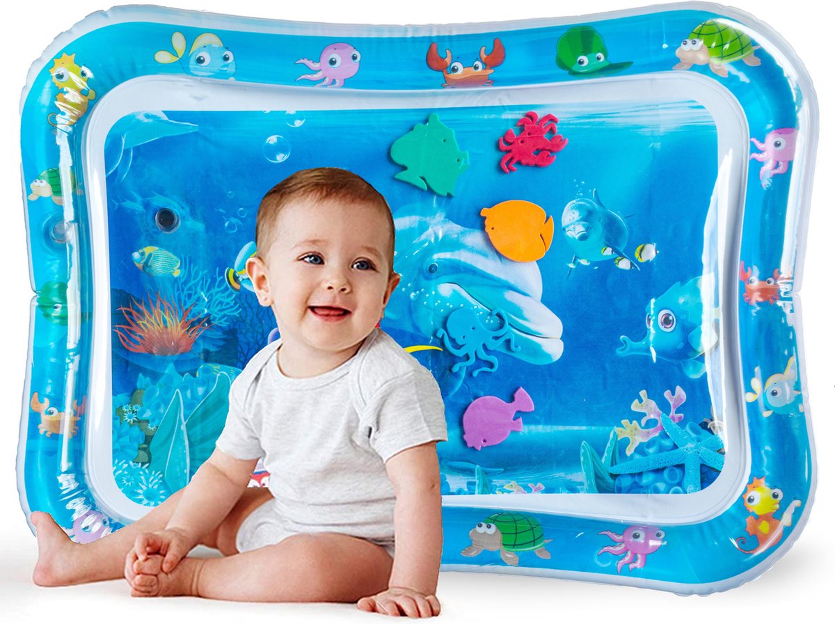 Waterspeelmat – Baby Speelgoed - Babygym - Speelmat - Watermat Baby – Babyshower - Kraamcadeau - Speelkleed