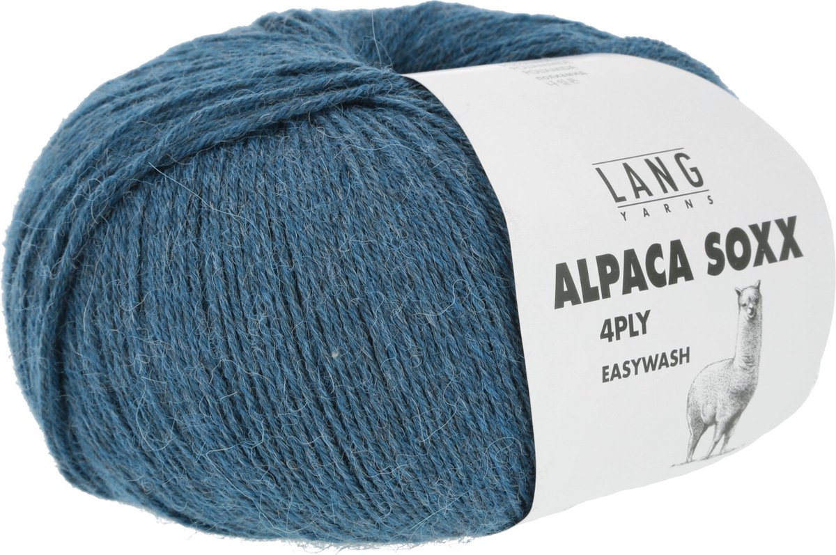 Lang Yarns Alpaca Soxx 4 draads 0088 Blauw