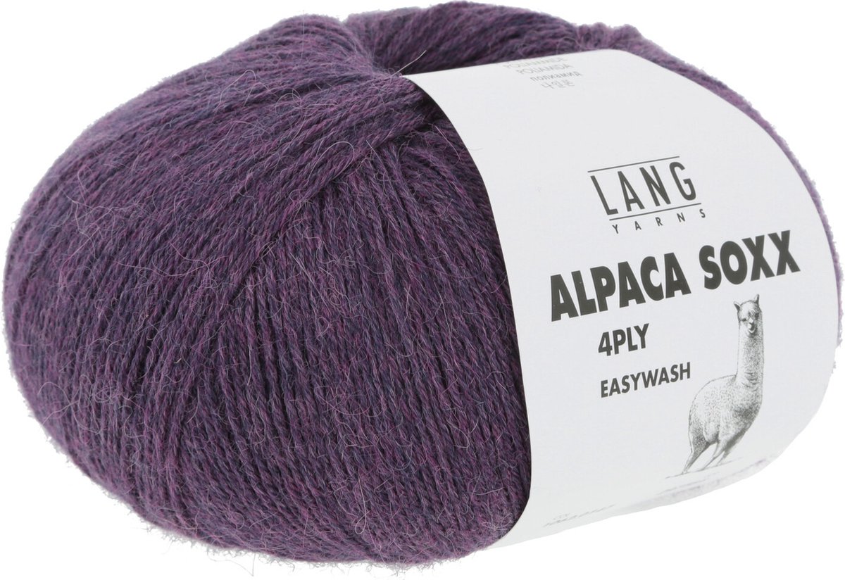 Lang Yarns Alpaca Soxx 4 draads 0147 Paars