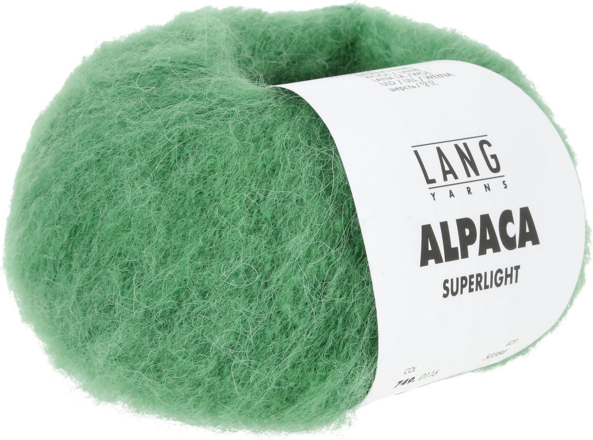 Lang Yarns Alpaca Superlight  nr 0116 Groen