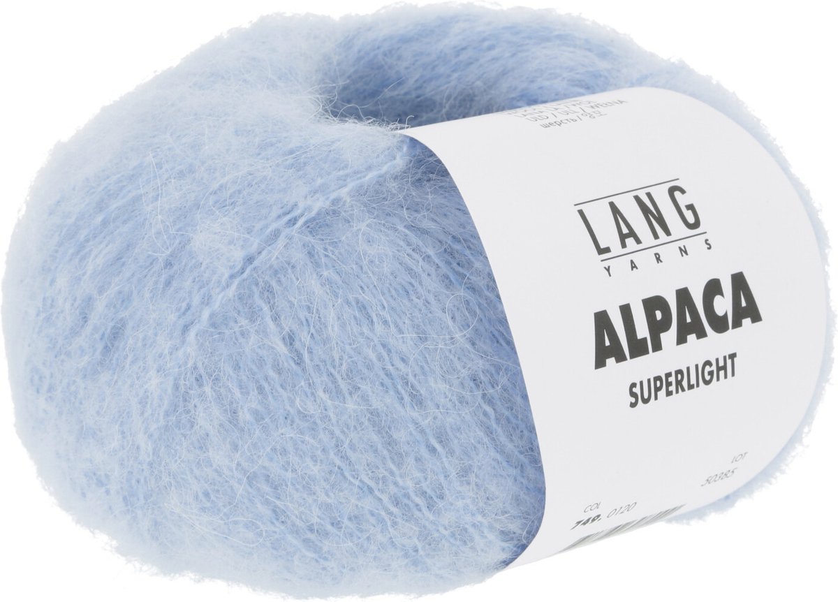 Lang Yarns Alpaca Superlight  nr 120 Blauw