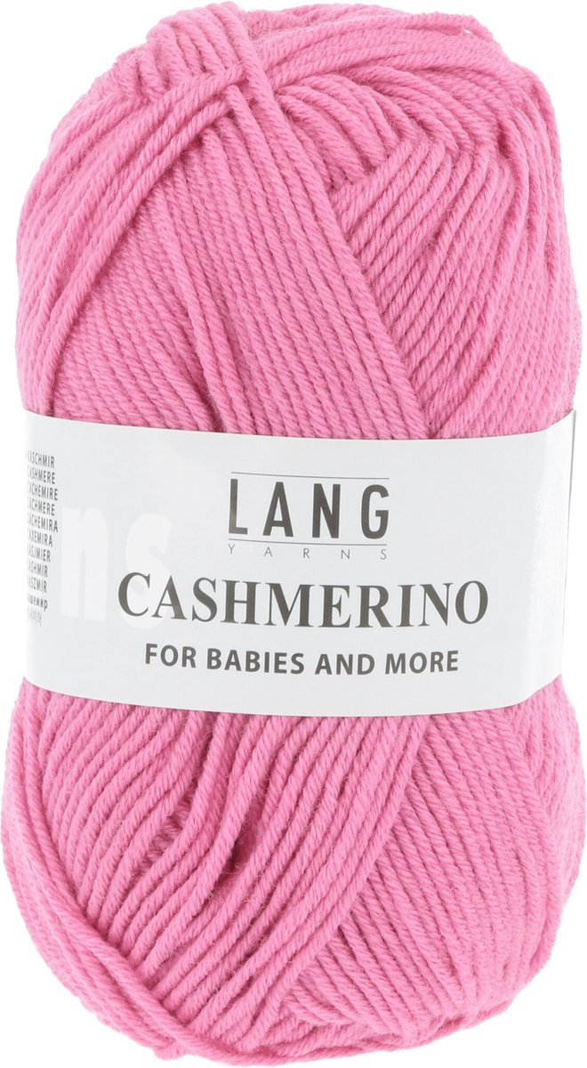 Lang Yarns Cashmerino Roze- 55% Merinowol extra fine, 33% Polyacryl en 12% cashmere - naalddikte 3-3.5 mm - 50 gram 125 meter - haken - breien