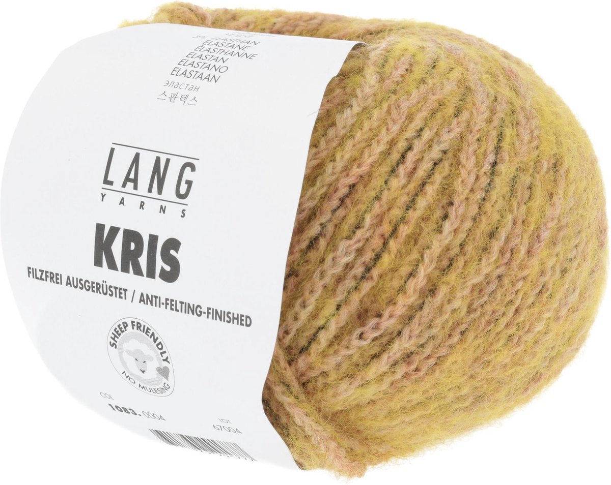 Lang Yarns Kris 50 gram nr 0004 Geel