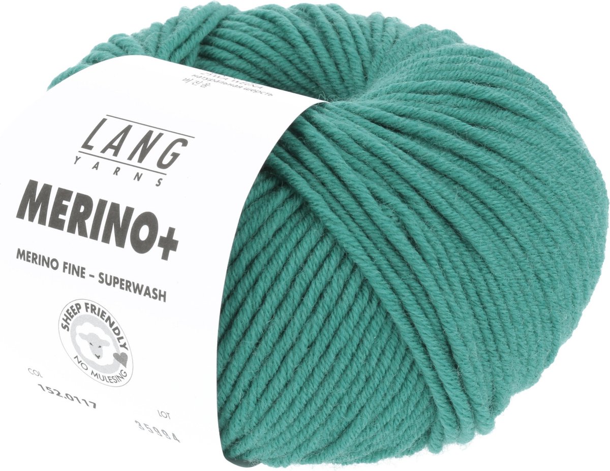 Lang Yarns Merino + nr.  117 Groen