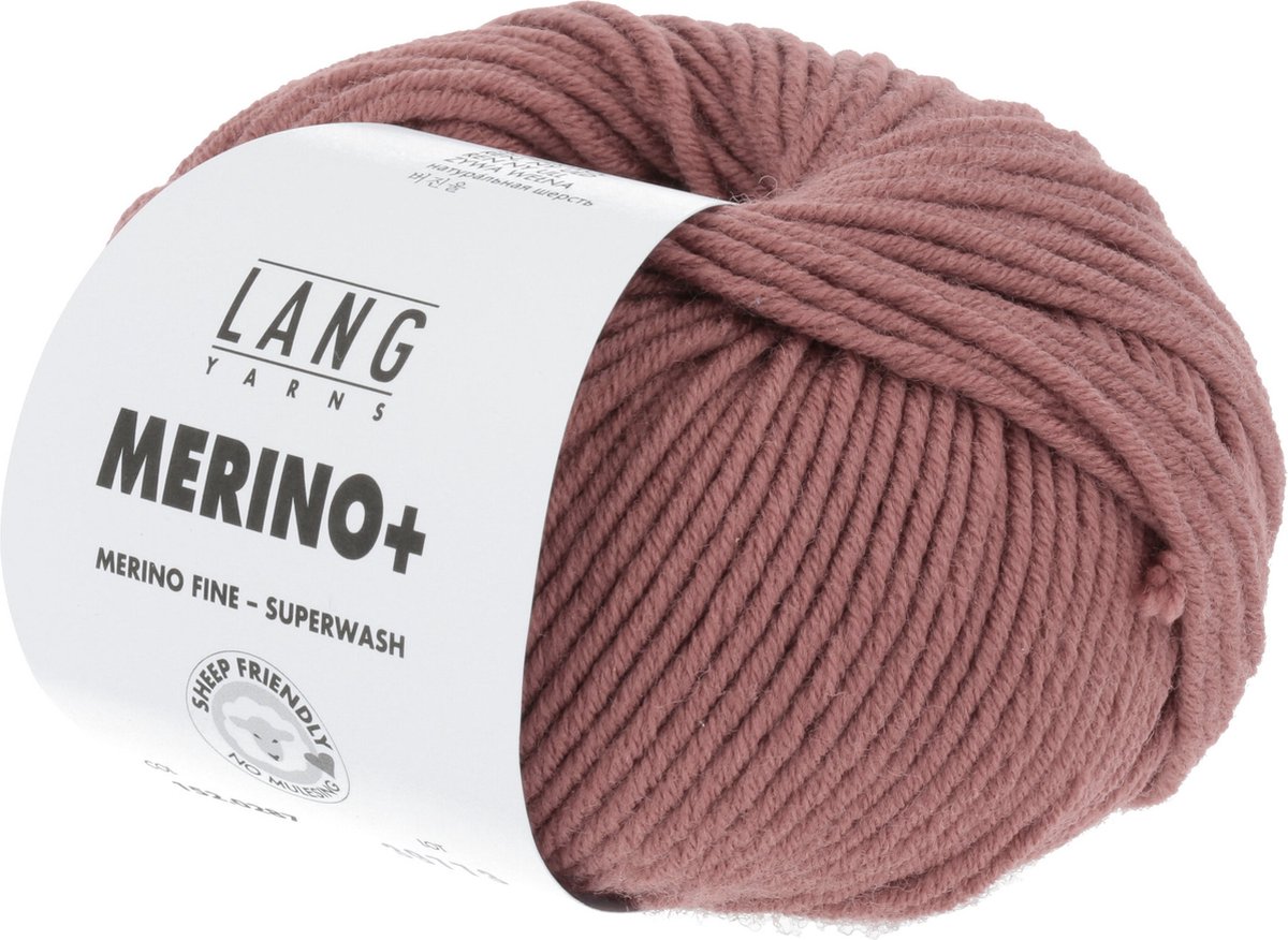 Lang Yarns Merino + nr.  287 Zacht Roze