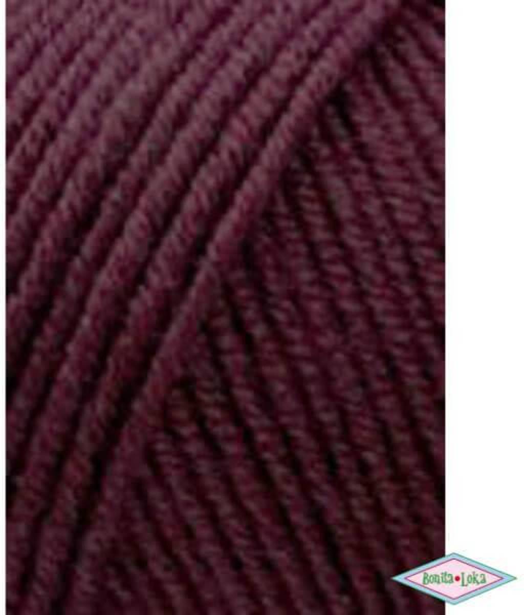 Lang Yarns Merino 120 364 rood/bruin