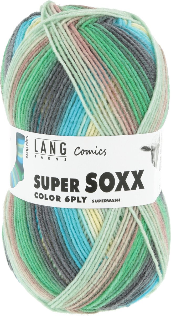 Lang Yarns Super Soxx Comics 6 draads 150 gram 0369