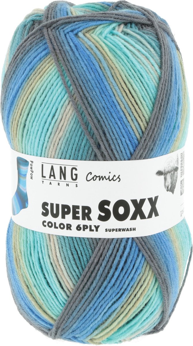 Lang Yarns Super Soxx Comics 6 draads 150 gram 0372