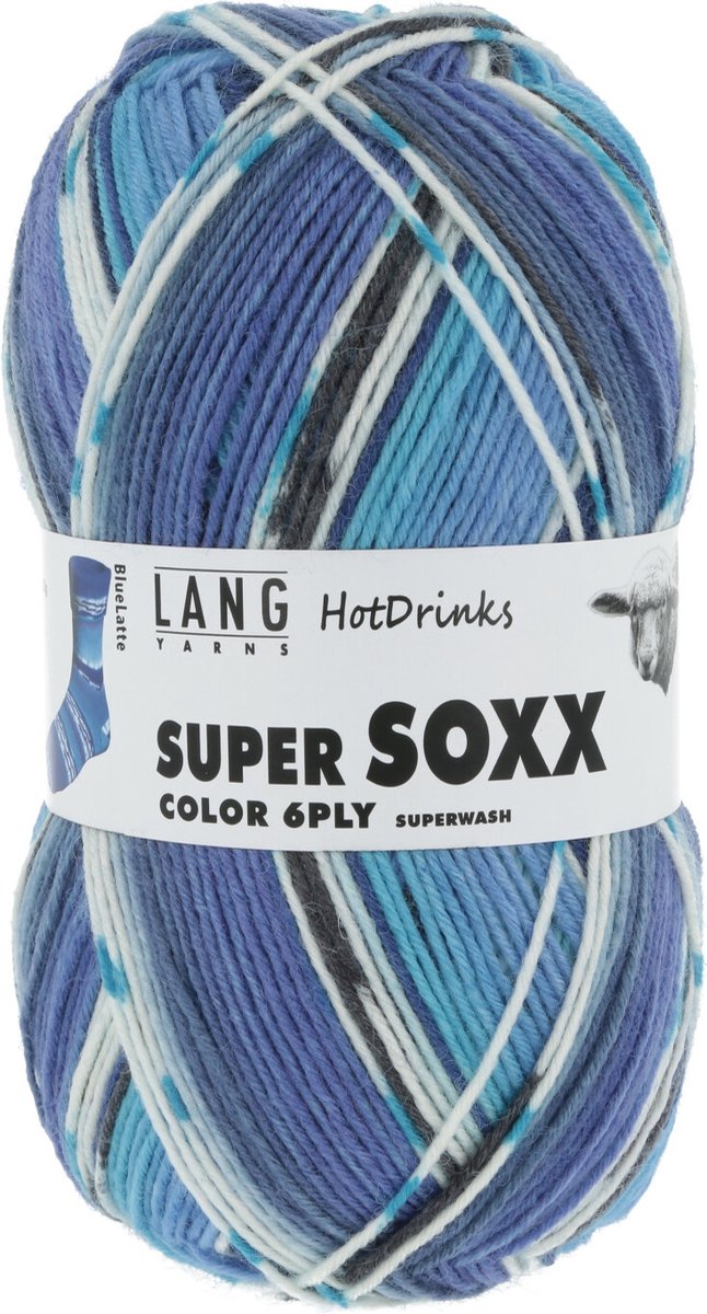 Lang Yarns Super Soxx Hotdrinks 6 draads 150 gram 0375