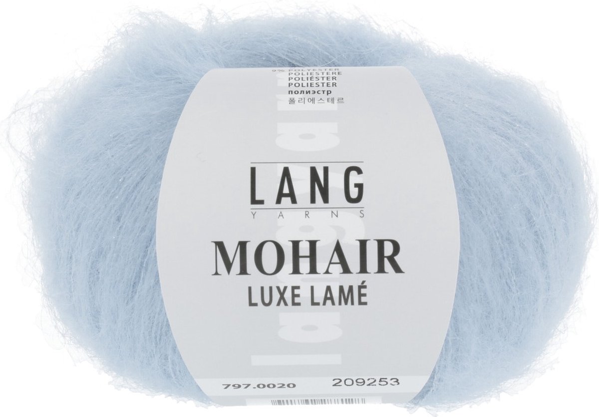 MOHAIR LUXE LAME lichtblauw