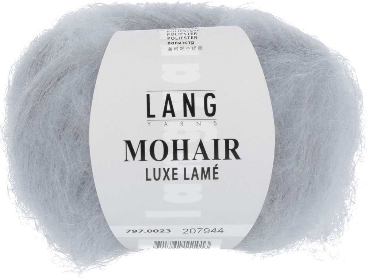 MOHAIR LUXE LAME zilver