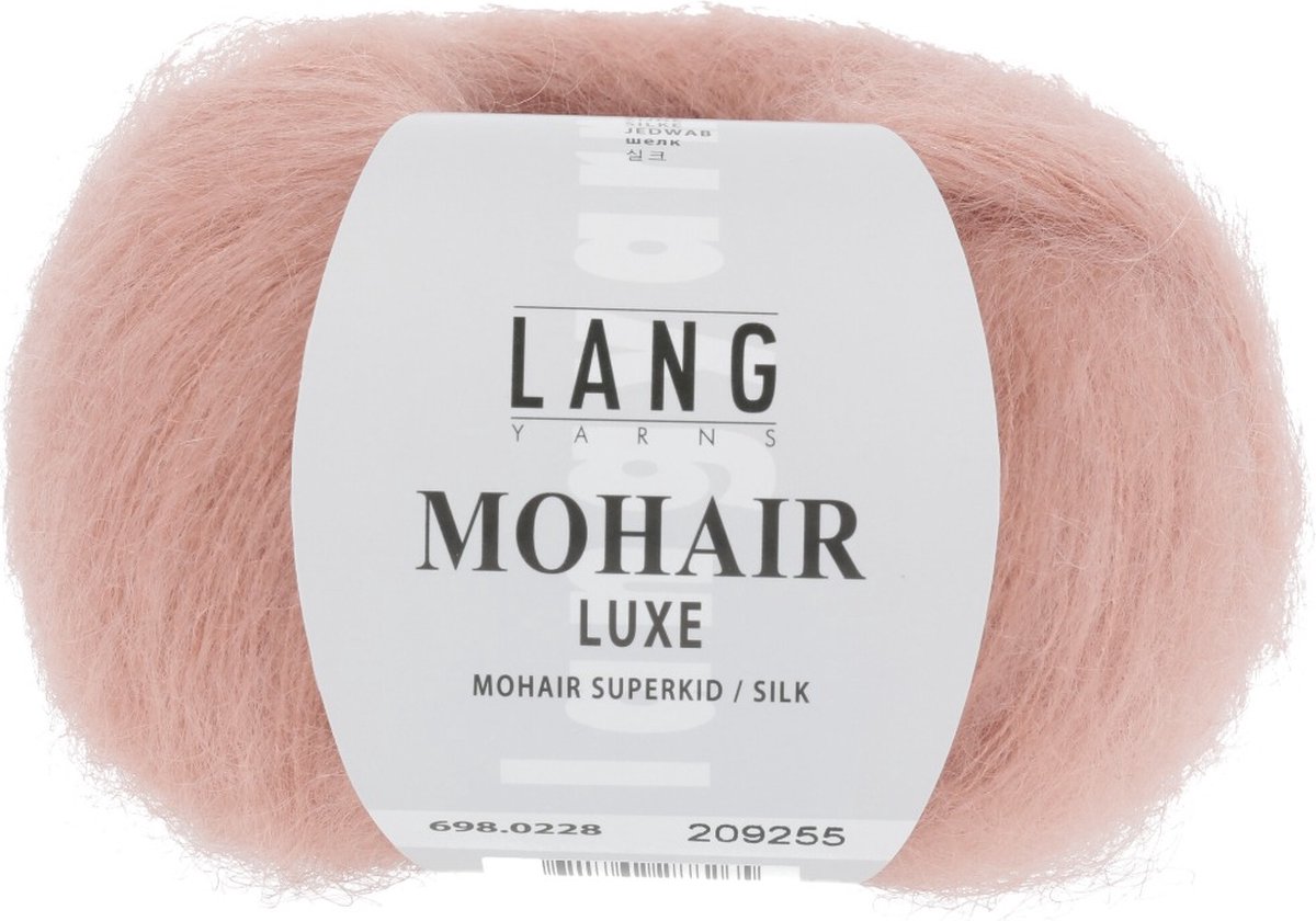 MOHAIR LUXE licht zalm