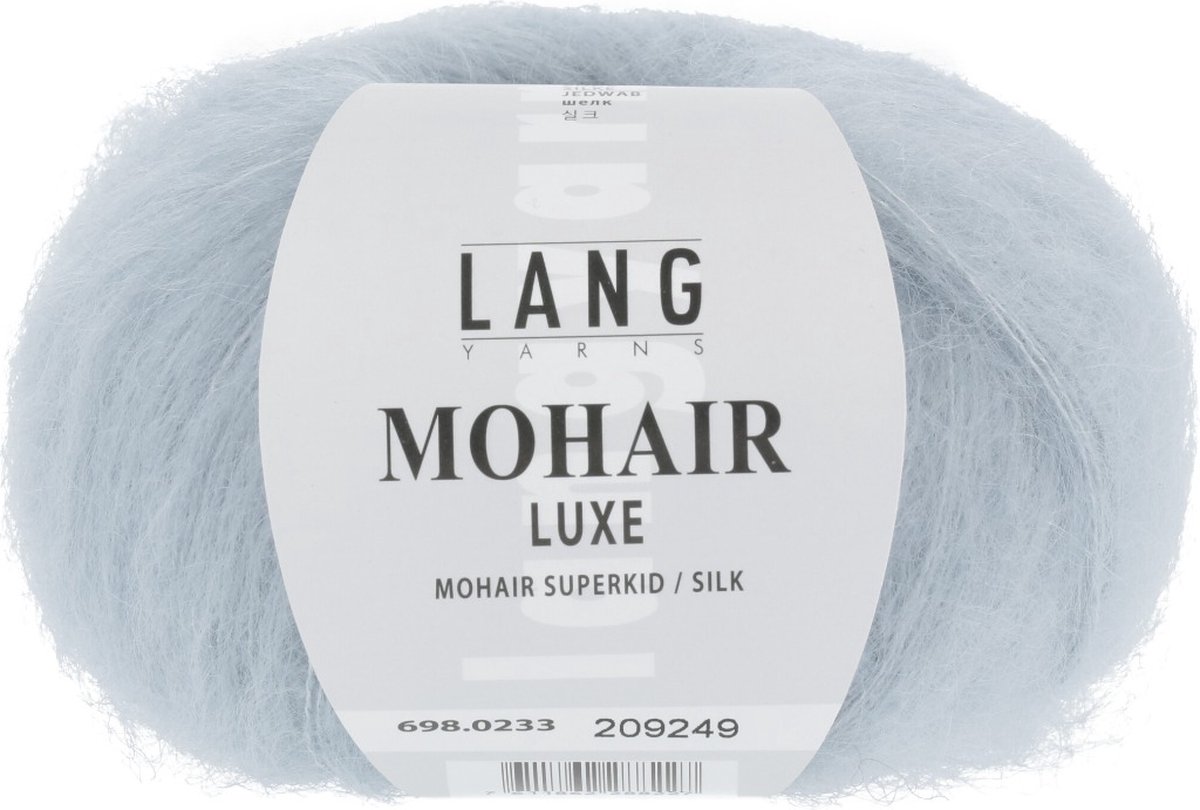 MOHAIR LUXE pastel blauw