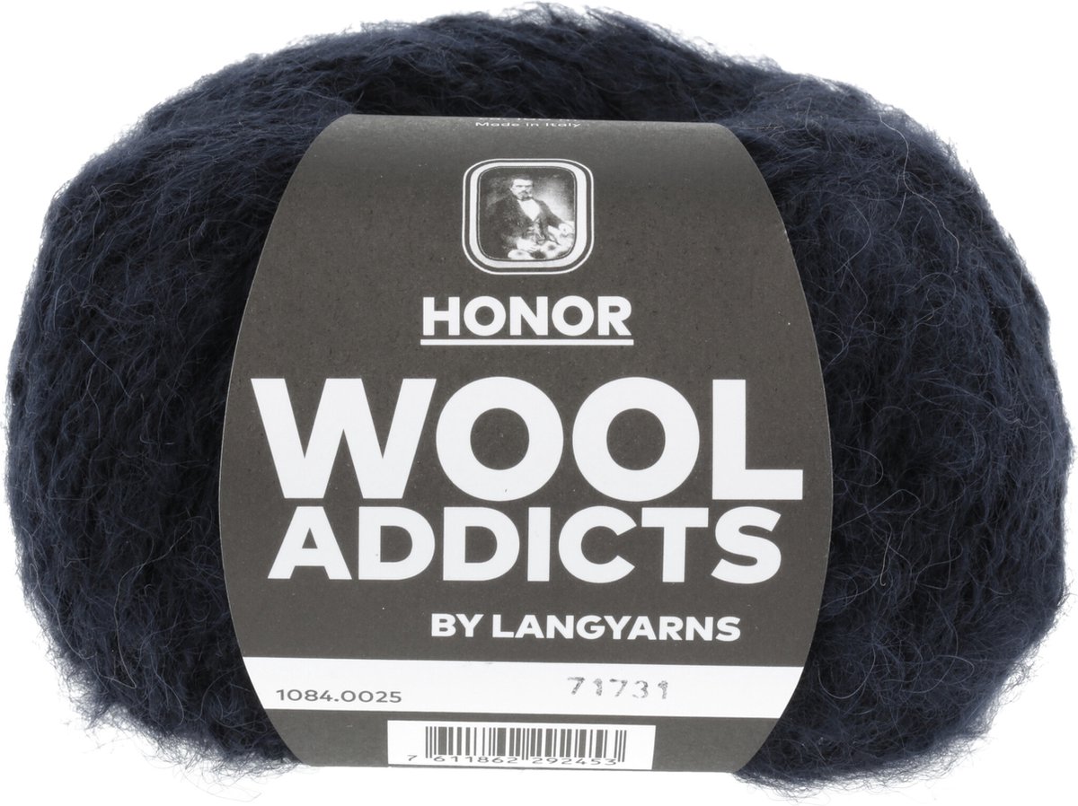 Wooladdicts Honor 1084.0025 Donkerblauw pakket van 5 bollen