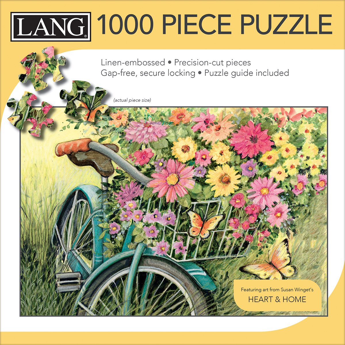 LANG Puzzel – Bicycle Bouquet / Bloemen Boeket / Fiets – 1000 stuks