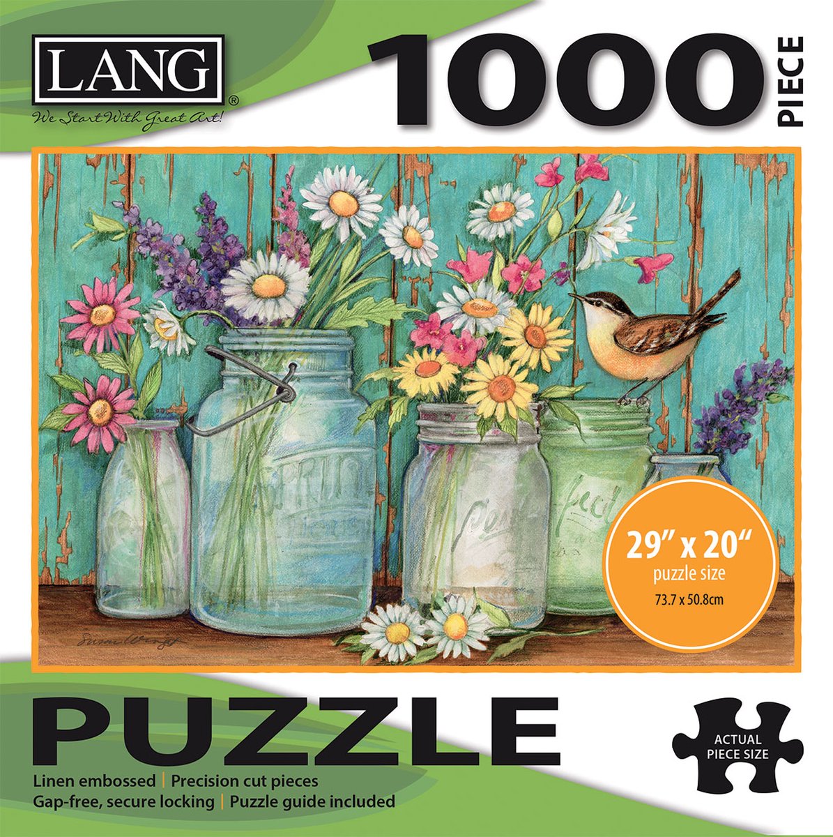 LANG Puzzel – Mason Flowers / Bloemen / Vazen  – 1000 stuks