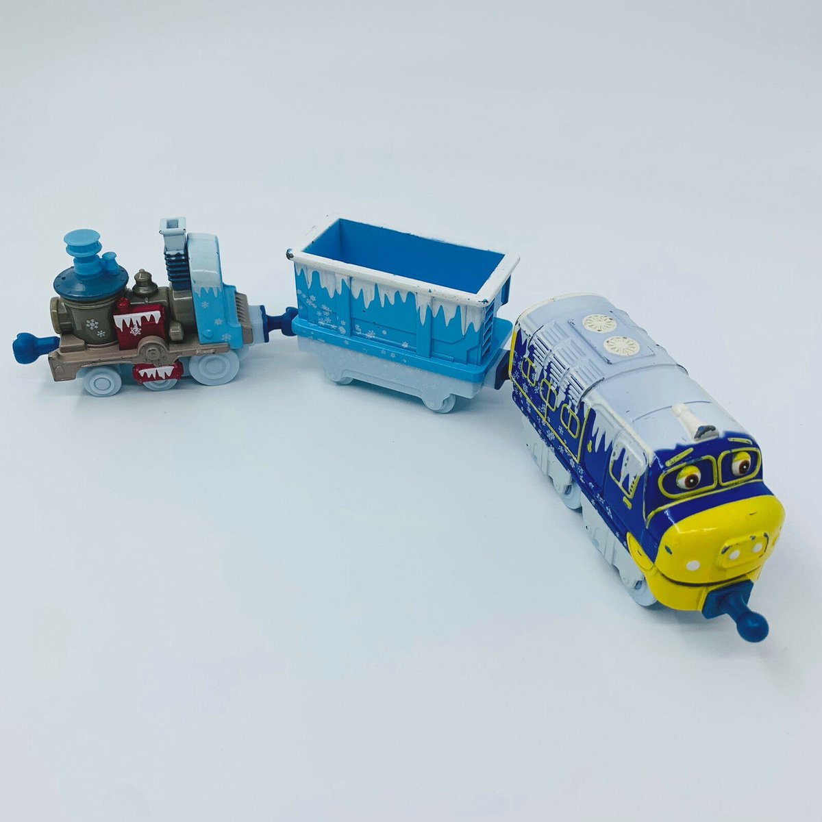 Chuggington Die-cast Trein Brewster Laat het Sneeuwen